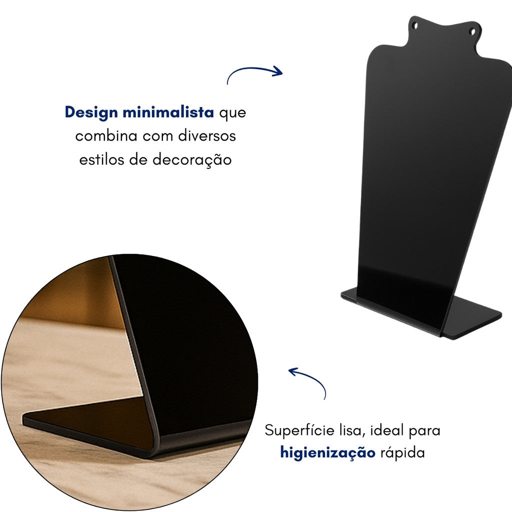 Expositor Porta Brinco Colar Acrilico Corpo Joia Balcão Loja Monstruário Acrílico Balcão