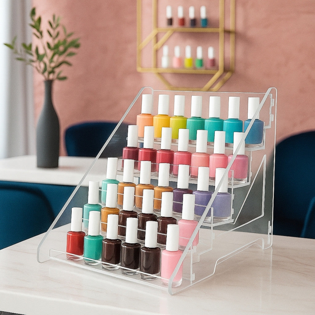 Expositor Display Escadinha Esmalte Acrilico 5 Andares