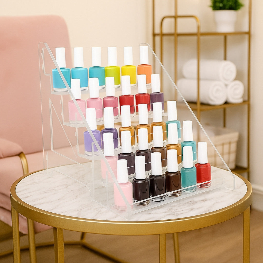 Expositor Display Escadinha Esmalte Acrilico 5 Andares