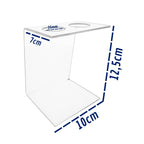 Suporte Expositor Temaki Casquinha Sorvete Acrilico Cristal 2 Cones Apoiador Aparador