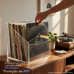 Expositor Suporte Discos Vinil LP Organizador