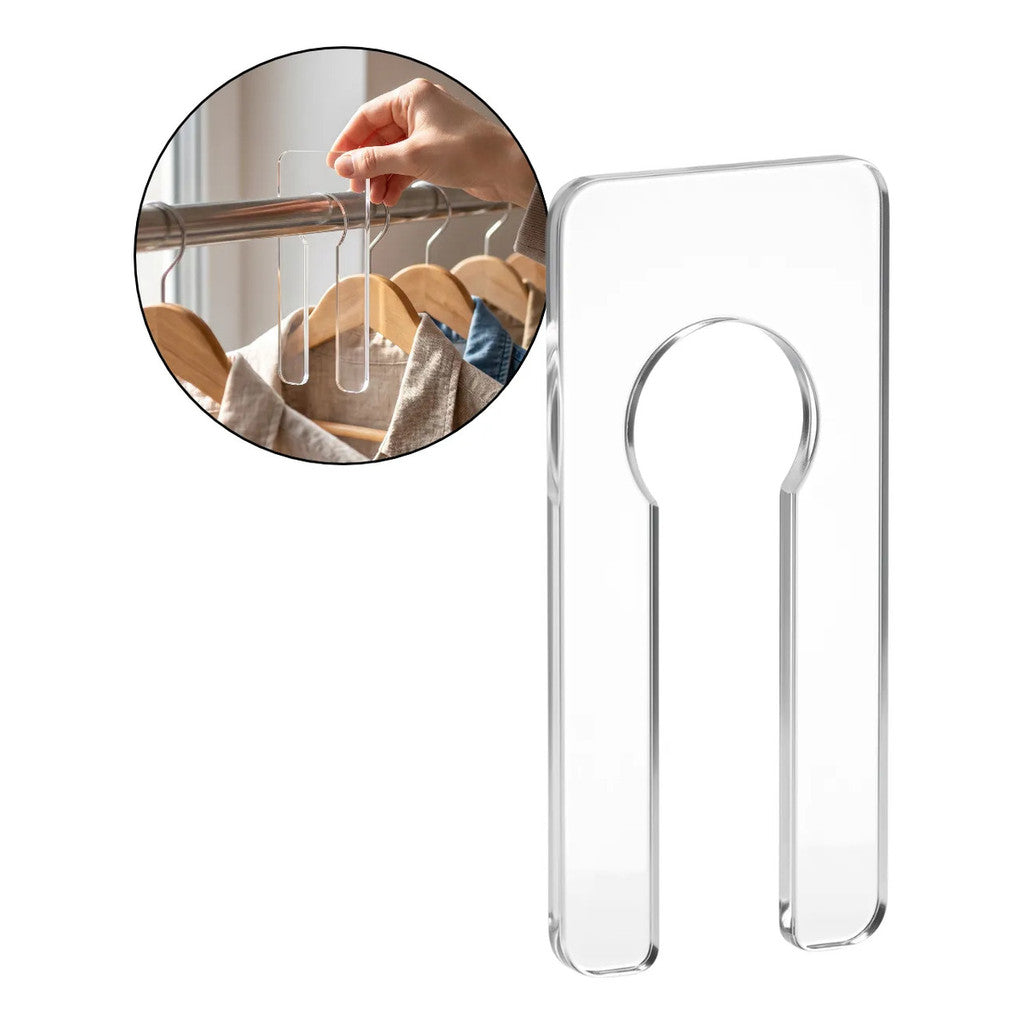 Kit 10 Separadores Cabides Organizador Armário Closet Loja Guarda-Roupa Arara Divisórias