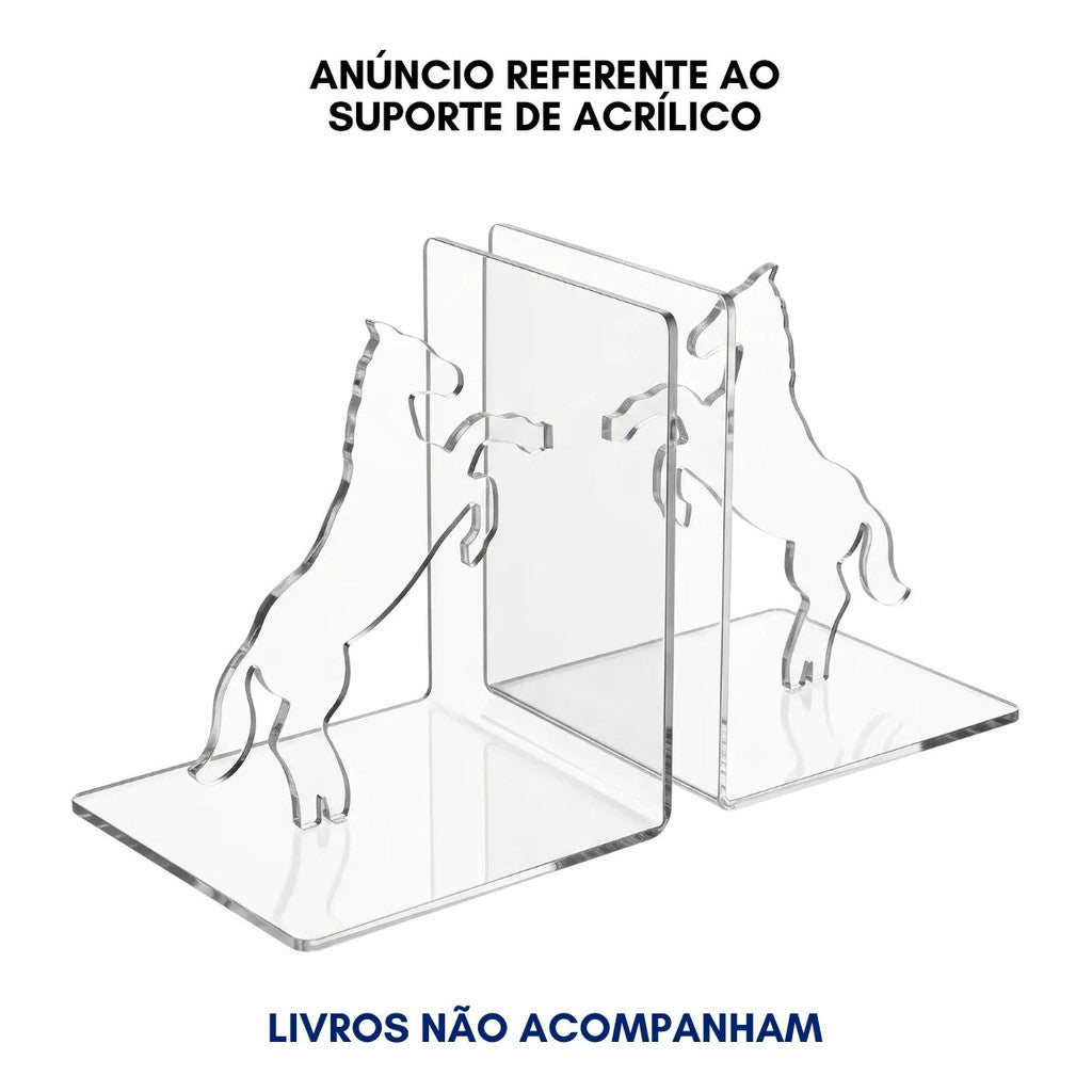 Aparador Livro Cavalo Bibliocanto Prateleira Suporte