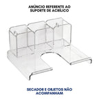 Porta Secador Cabelo Organizador Escova Pente Parede
