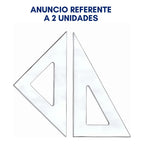 Esquadros 45-60°graus Desenho Técnico Arquitetura Ângulos
