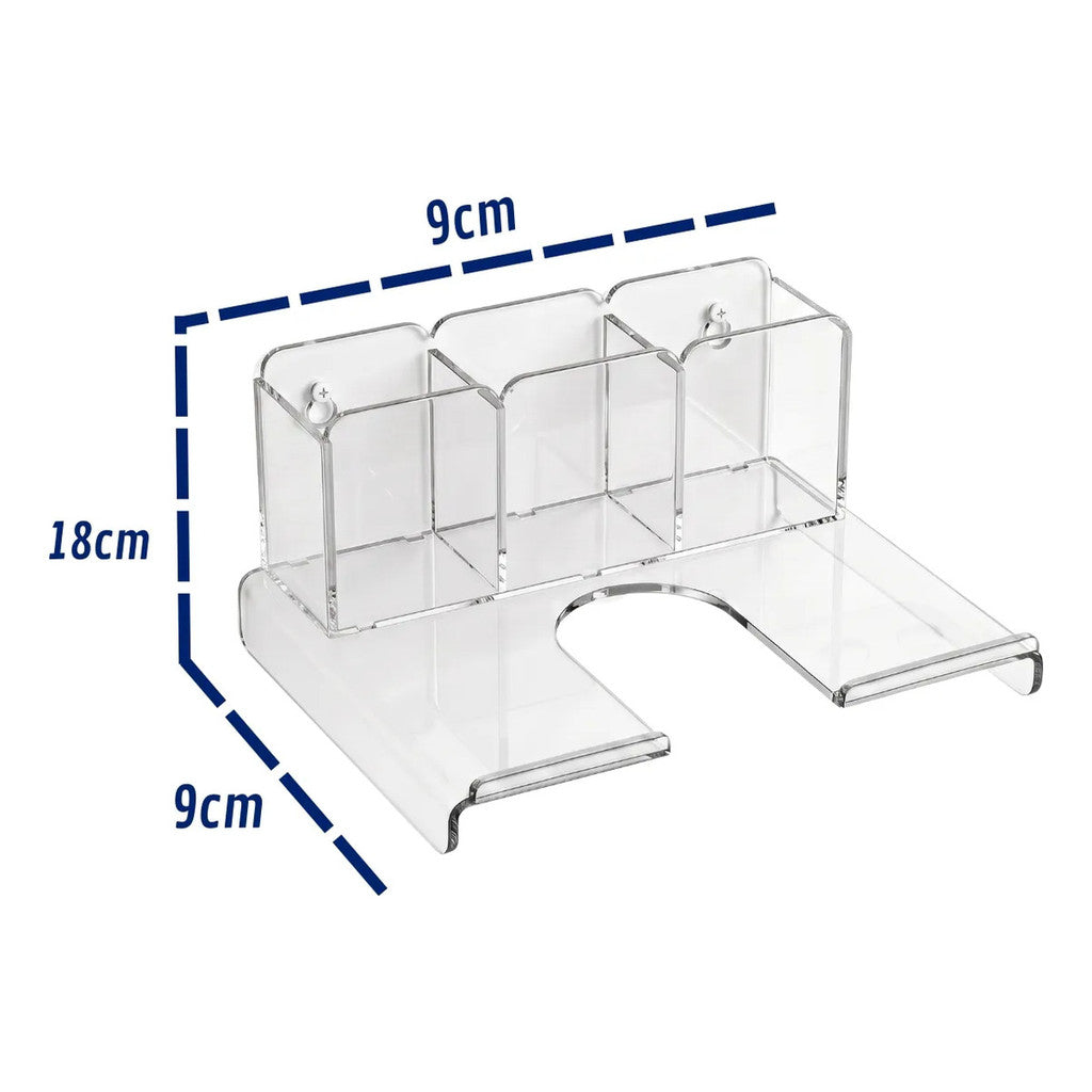 Porta Secador Cabelo Organizador Escova Pente Parede