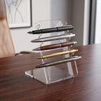 Expositor Canetas Suporte Mesa Papelaria Organizador Display Lojas Mostruário Coleção
