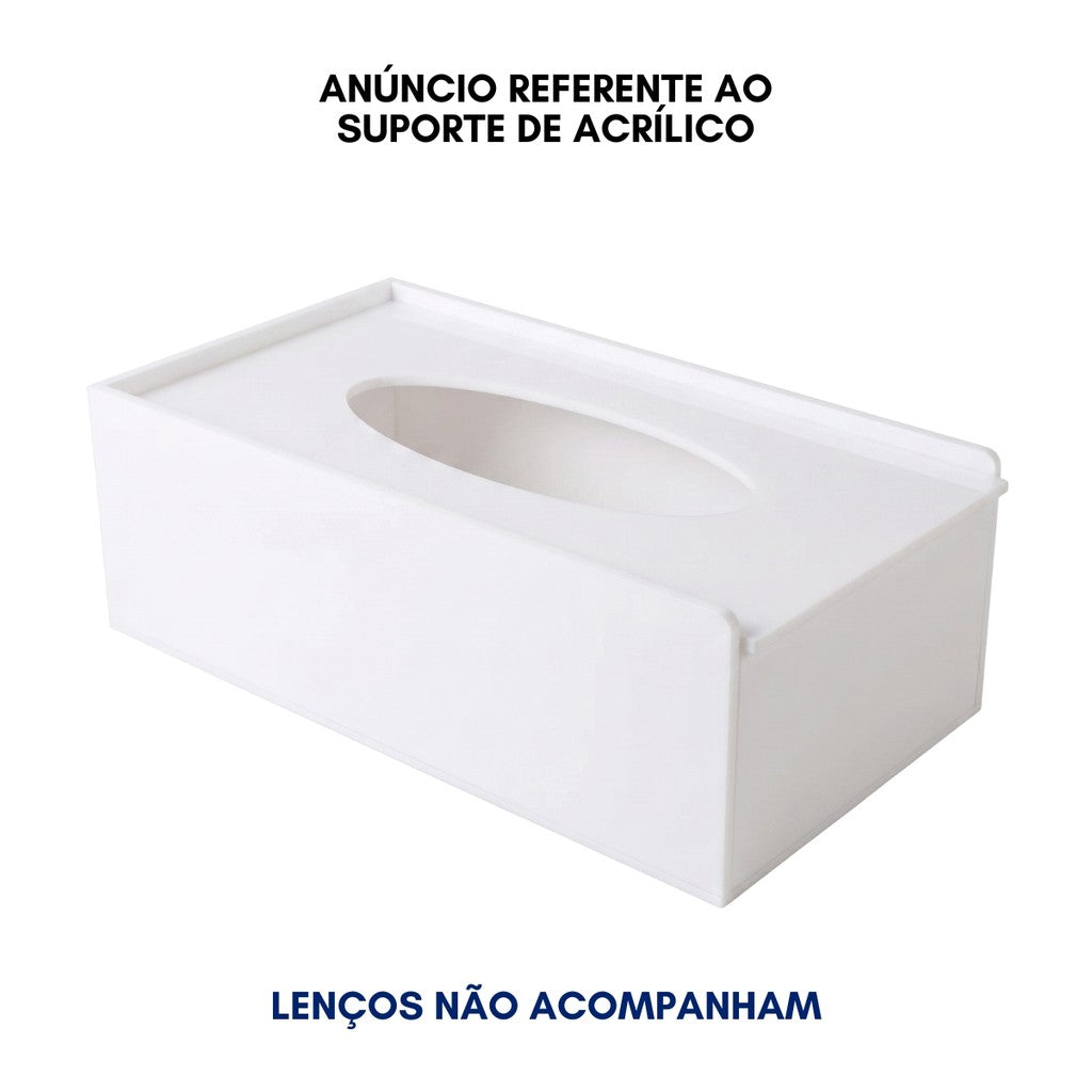 Porta Lenços Papel Interfolha Caixa Display Banheiro Lavabo