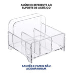 Porta Guardanapo Sachê C/ Divisórias Restaurante Lanchonete Palitos