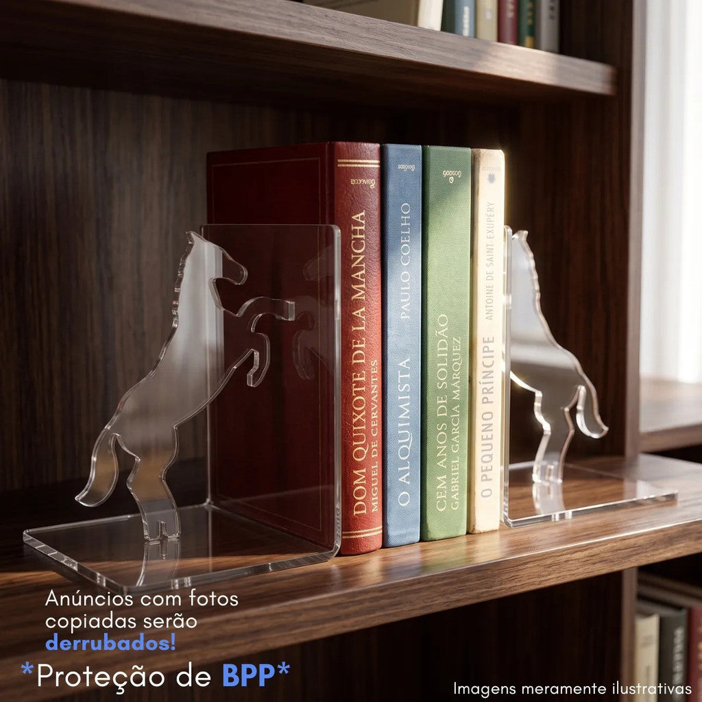 Aparador Livro Cavalo Bibliocanto Prateleira Suporte