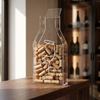 Suporte Rolhas Vinho Decorativo Decoração Grande Garrafa Adega Sala