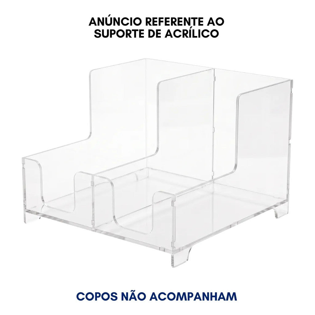 Organizador Porta Copos Bancada Nicho Cafeteria Bebidas