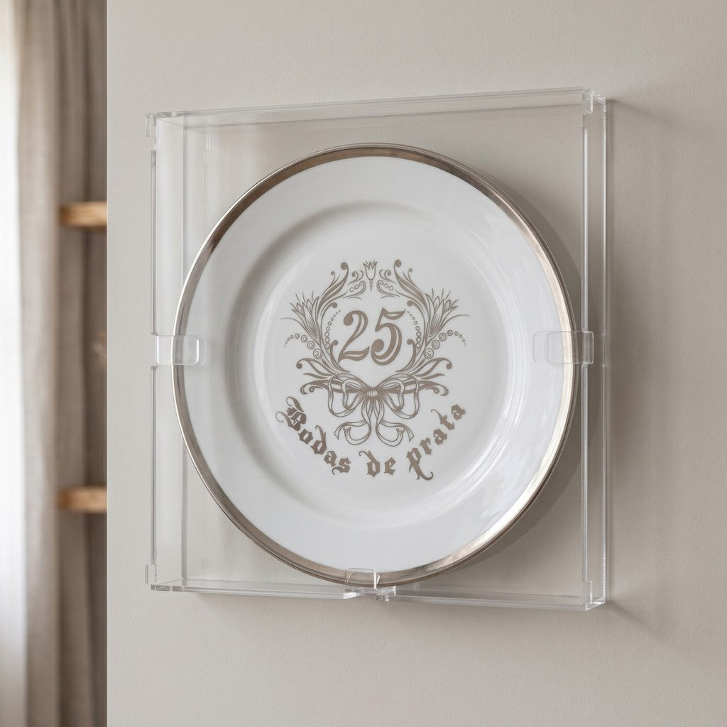 Suporte Pratos Decorativos Moldura Bodas Expositor Louças Cerâmicas