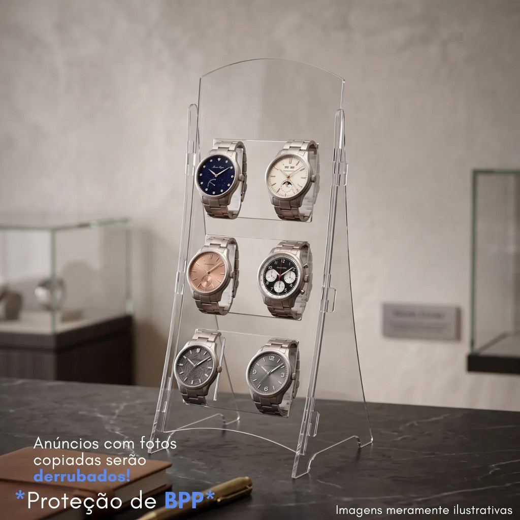 Suporte Relógios Loja Expositor Vitrine