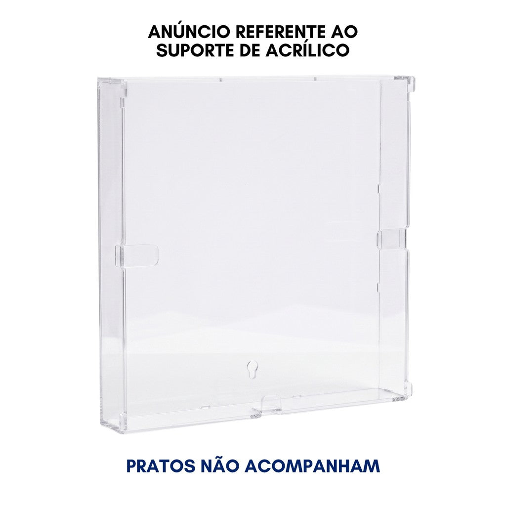 Suporte Pratos Decorativos Moldura Bodas Expositor Louças Cerâmicas