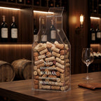 Suporte Rolhas Vinho Decorativo Decoração Grande Garrafa Adega Sala