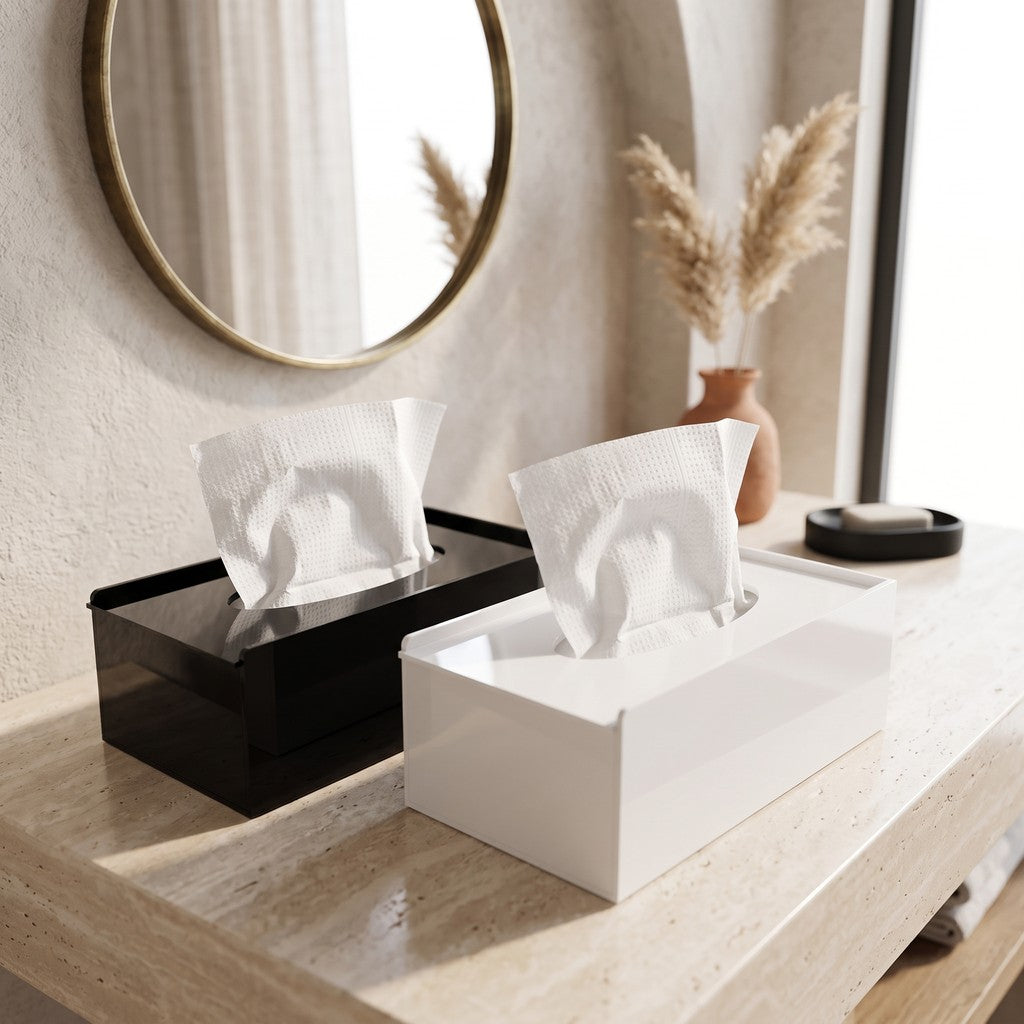 Porta Lenços Papel Interfolha Caixa Display Banheiro Lavabo