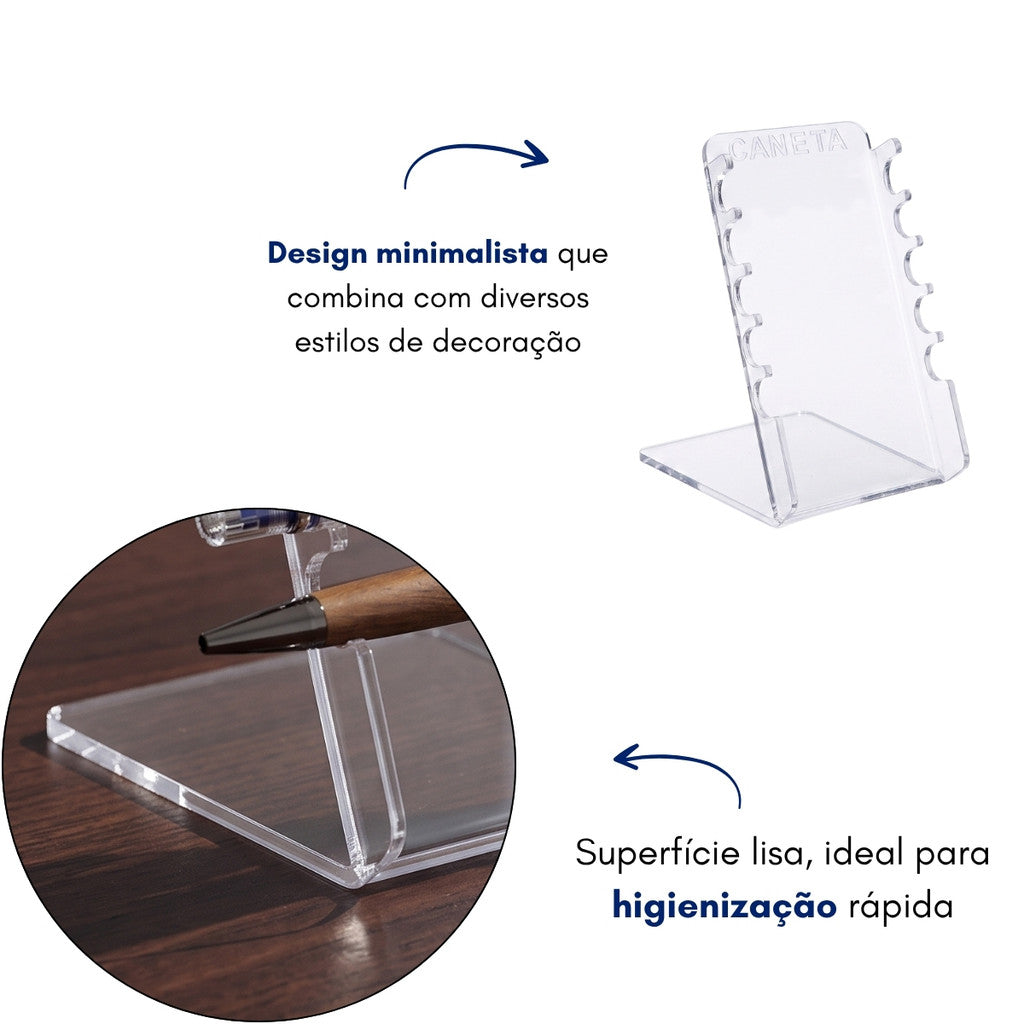 Expositor Canetas Suporte Mesa Papelaria Organizador Display Lojas Mostruário Coleção