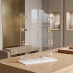 Expositor Joias Colares Brincos Aneis Vitrine Loja Suporte Organizador