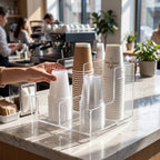Organizador Porta Copos Bancada Nicho Cafeteria Bebidas