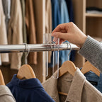 Kit 10 Separadores Cabides Organizador Armário Closet Loja Guarda-Roupa Arara Divisórias