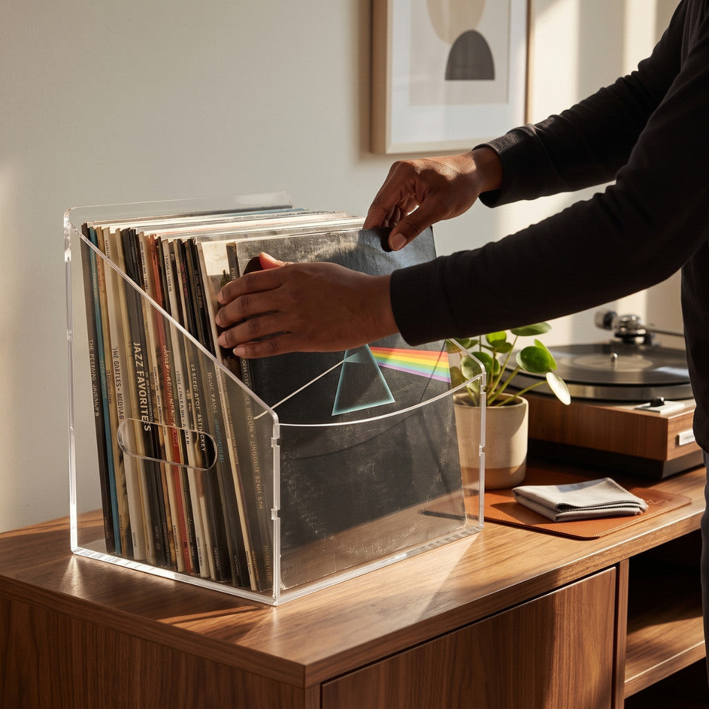 Expositor Suporte Discos Vinil LP Organizador