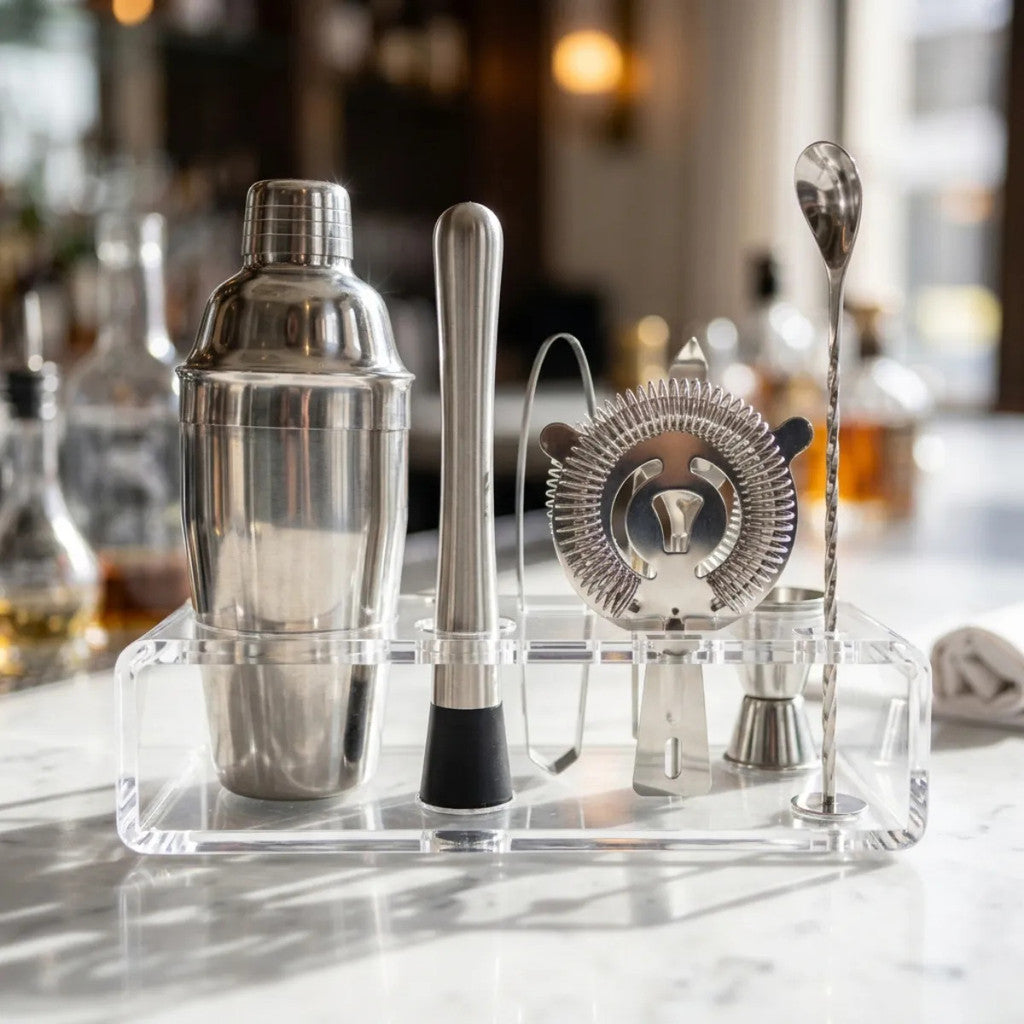 Suporte Organizador Kit Barman Bar Bartender Porta Display Utensílios Drink Home Bar