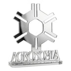 Emblema Profissões Faculdade Homenagem Prateado