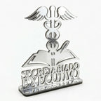 Emblema Profissões Faculdade Homenagem Prateado