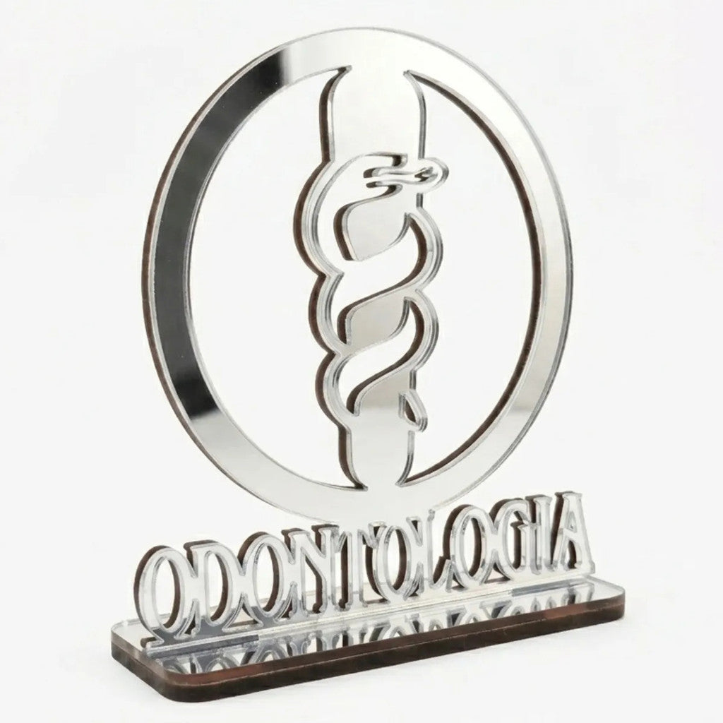 Emblema Profissões Faculdade Homenagem Prateado