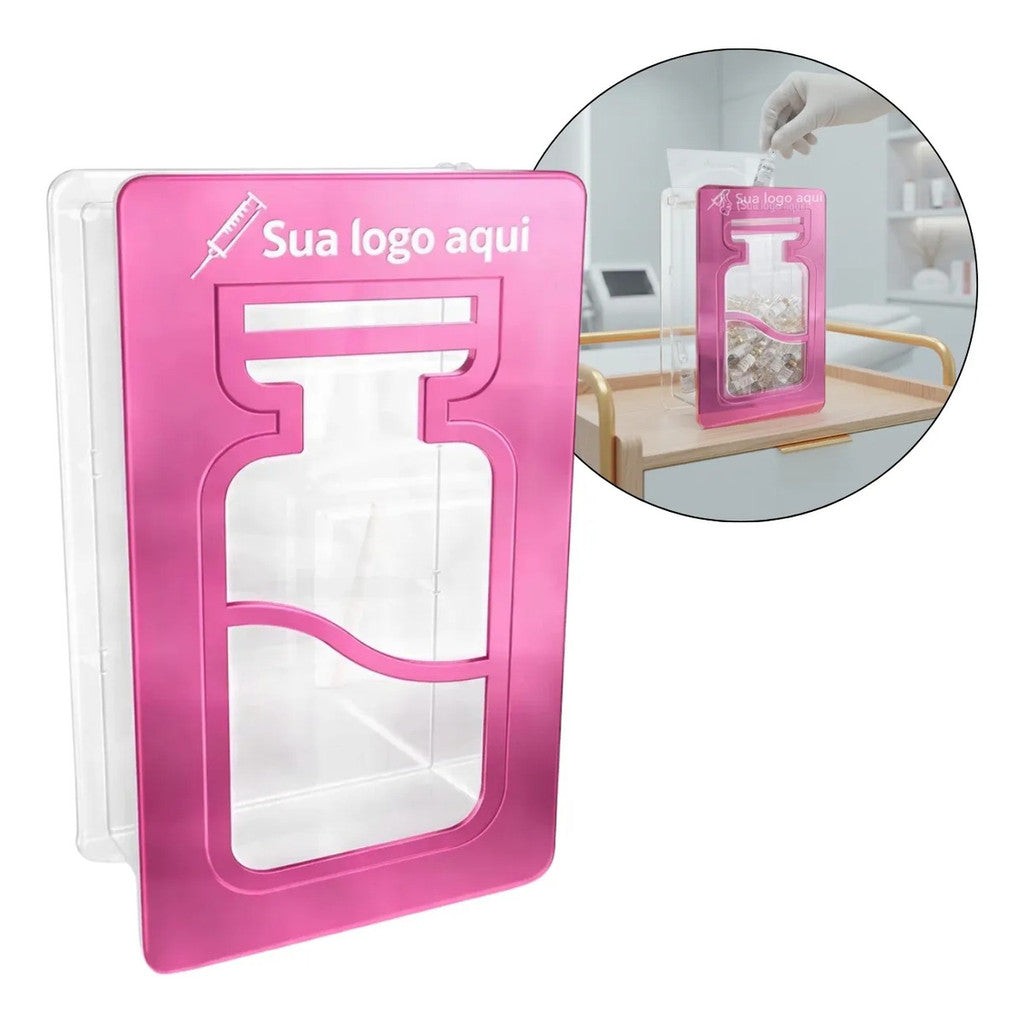 Porta Ampolas Personalizado Harmonização Facial Suporte Parede Organização Clínica Estética Consultório Estético Premium