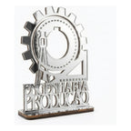 Emblema Profissões Faculdade Homenagem Prateado