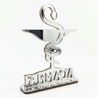 Emblema Profissões Faculdade Homenagem Prateado