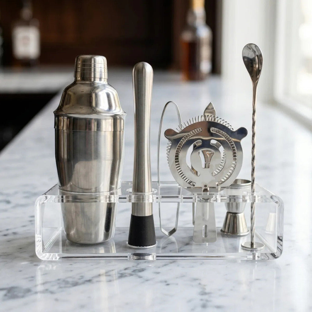 Suporte Organizador Kit Barman Bar Bartender Porta Display Utensílios Drink Home Bar