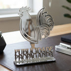 Emblema Profissões Faculdade Homenagem Prateado