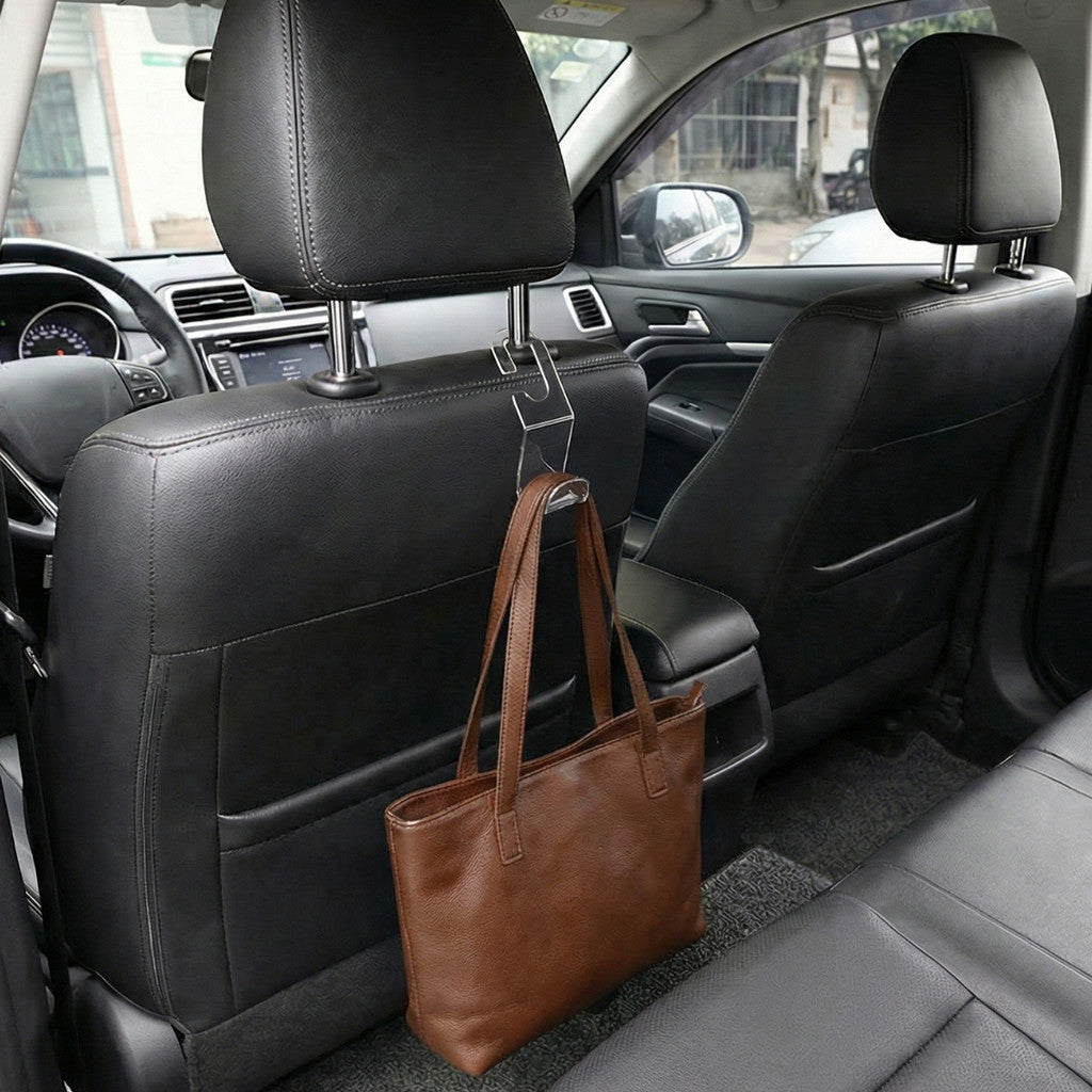 Ganchos 4 Peças Veicular Banco Passageiro Organização Interna Bolsa Mochila Compras Utilitário
