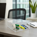 Caixa Objetos Acrilico Gaveta Kit 2 espacos