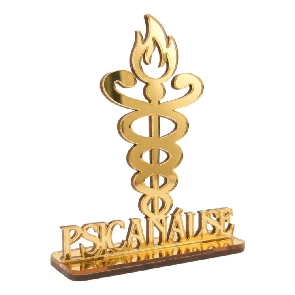 Emblema Profissões Faculdade Homenagem Dourado