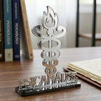 Emblema Profissões Faculdade Homenagem Prateado