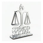 Emblema Profissões Faculdade Homenagem Prateado