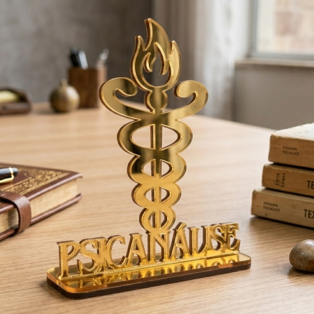 Emblema Profissões Faculdade Homenagem Dourado