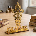 Emblema Profissões Faculdade Homenagem Dourado