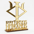 Emblema Profissões Faculdade Homenagem Dourado