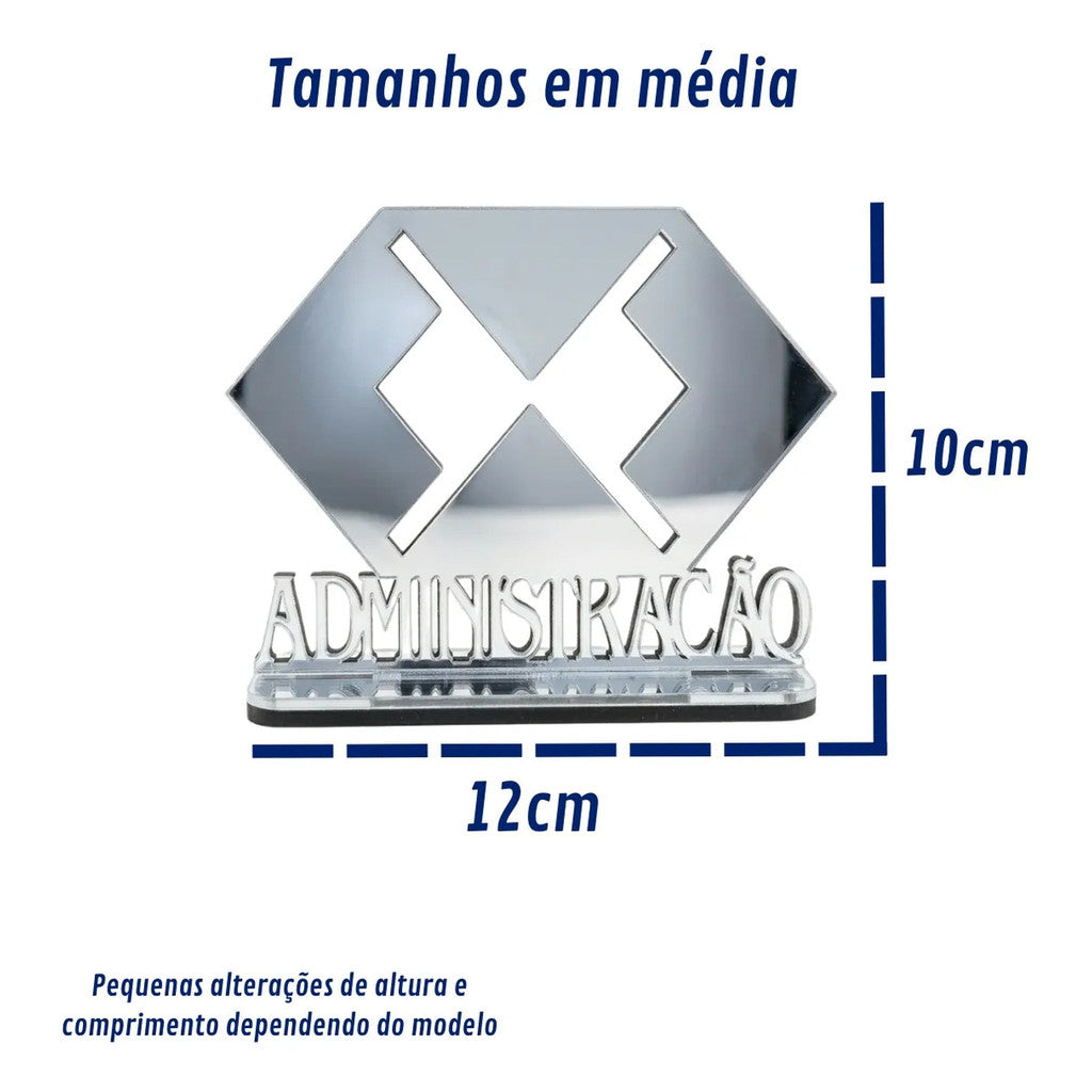 Emblema Profissões Faculdade Homenagem Prateado