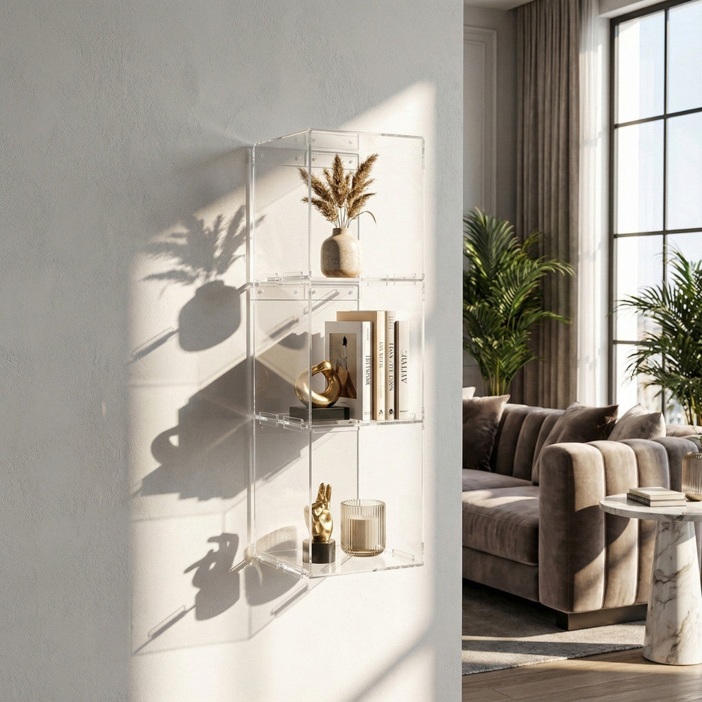 Prateleira Parede Modular Organização Quarto Decorativa Moderna Interior Composição