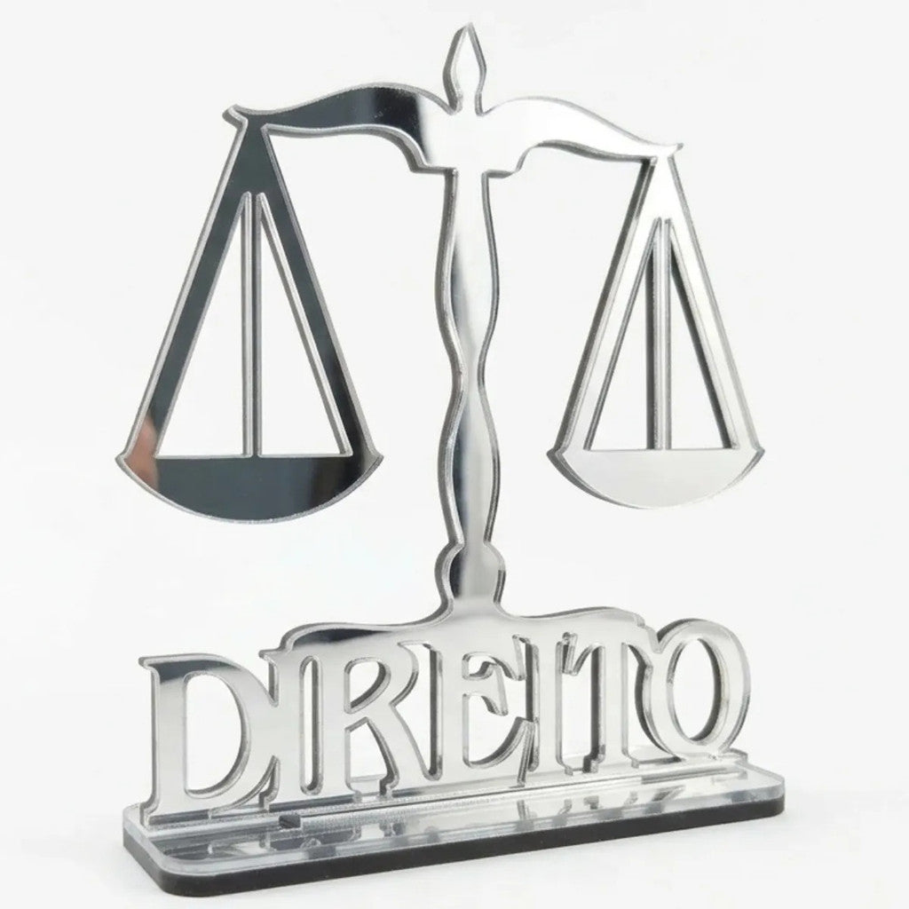 Emblema Profissões Faculdade Homenagem Prateado