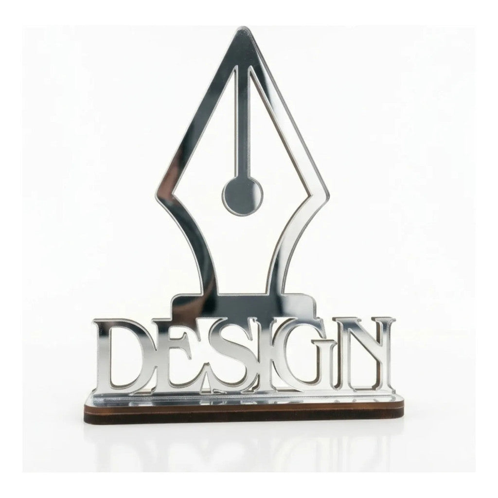 Emblema Profissões Faculdade Homenagem Prateado