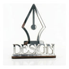 Emblema Profissões Faculdade Homenagem Prateado