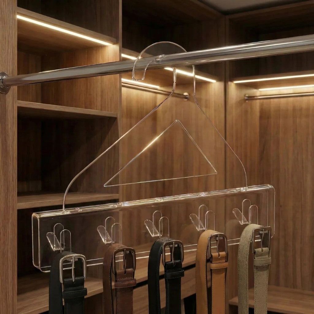 Cabide Porta Cintos Organizador Closet Armário Suporte Ganchos Organização Guarda Roupa Roupa Expositor Acessórios