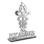 Emblema Profissões Faculdade Homenagem Prateado